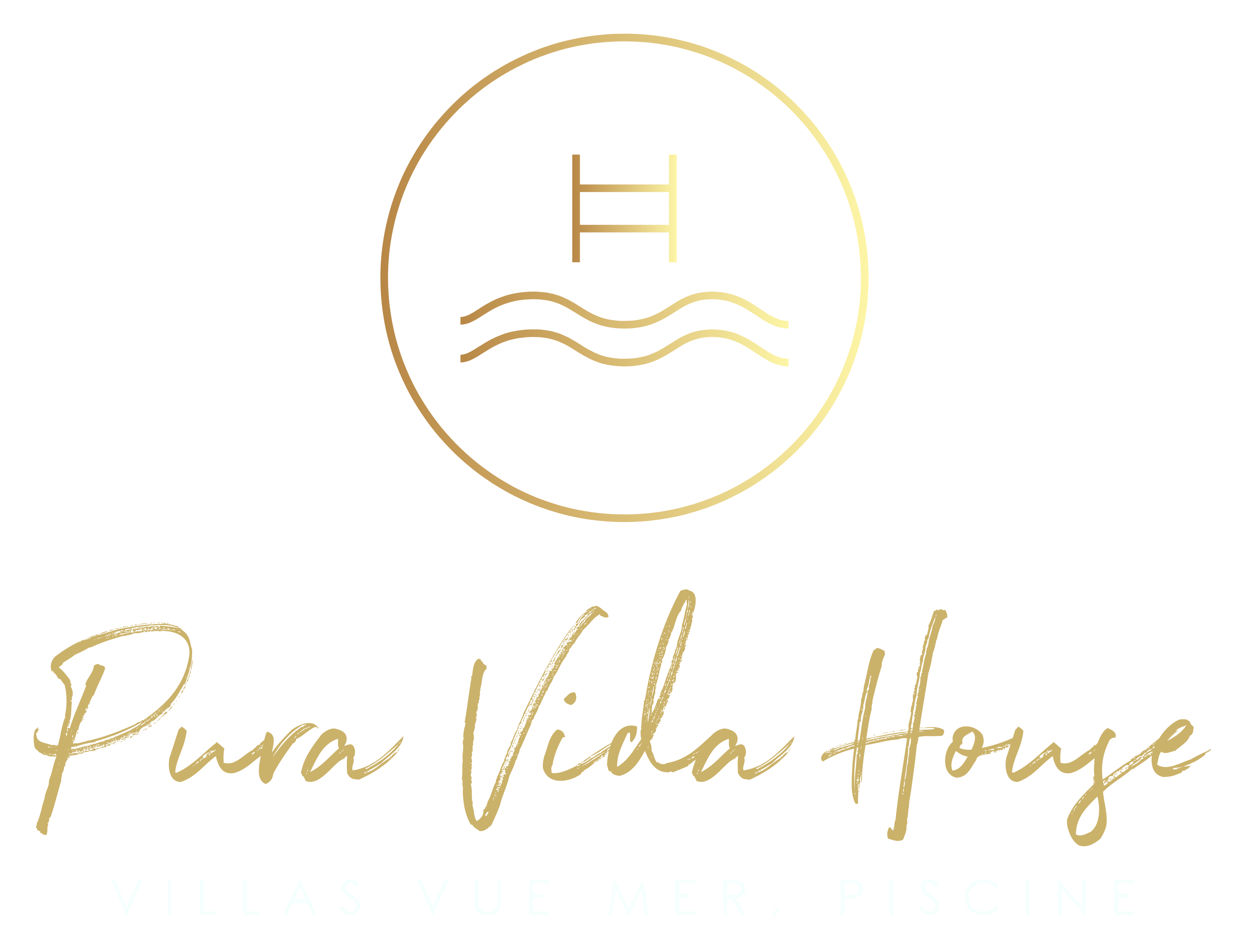 Logo sans fond Pura Vida House Location de villas de charme vue mer avec piscine sur Crozon et Camaret sur mer en bretagne